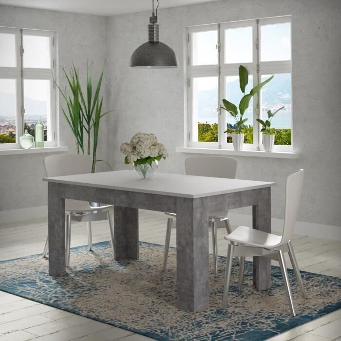 Ruokapöytä Pilvi 160x90 cm, valkoinen/harmaa hinta ja tiedot | Ruokapöydät | hobbyhall.fi