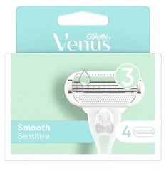 Gillette Venus Smooth - Vaihdettavat kasetit, 4 kpl hinta ja tiedot | Parranajo ja karvanpoisto | hobbyhall.fi