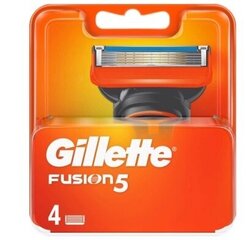 Gillette, Fusion 5, Terien vaihtopäällykset, 4 kpl hinta ja tiedot | Parranajo ja karvanpoisto | hobbyhall.fi