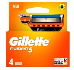 Gillette, Fusion 5, Terien vaihtopäällykset, 4 kpl hinta ja tiedot | Parranajo ja karvanpoisto | hobbyhall.fi