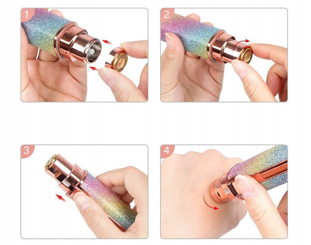 NOSE-BREAR DEPILER BODY TRIMMER Glitter USB hinta ja tiedot | Parranajo ja karvanpoisto | hobbyhall.fi