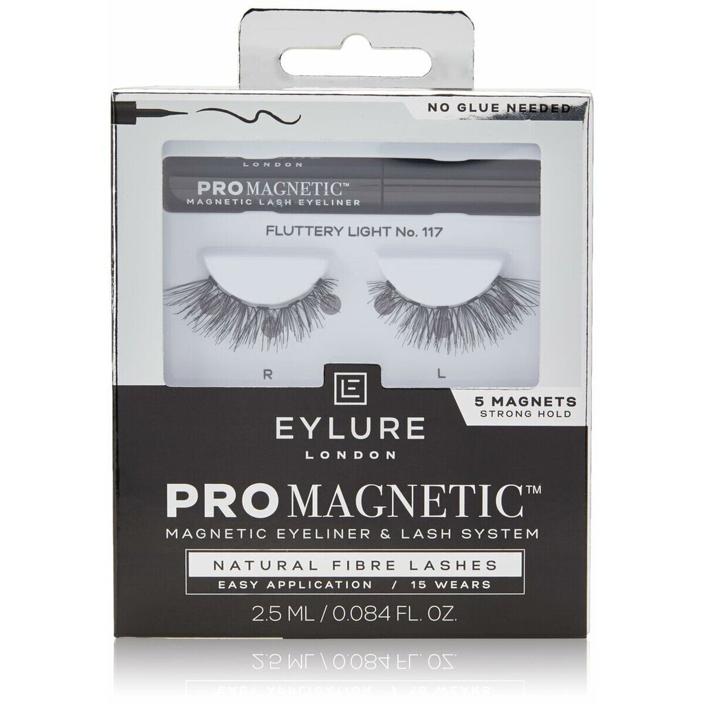 Liimatut ripset Eylure Pro Magnetic N 117 Fluttery light hinta ja tiedot | Irtoripset ja ripsentaivuttimet | hobbyhall.fi