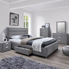 Caren -sänky, harmaa, 160 x 200 cm hinta ja tiedot | Home4You Makuuhuone | hobbyhall.fi