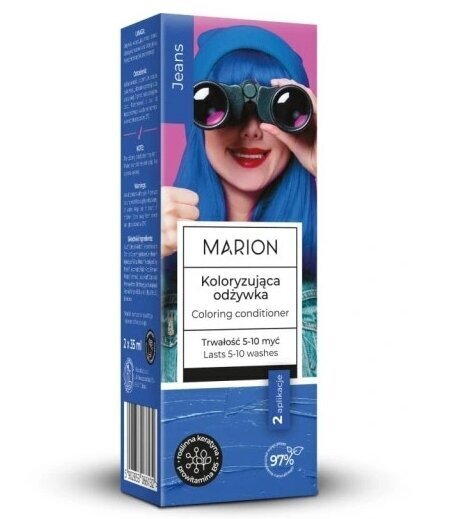 Marion Värjäävä Hoitoaine 5-10 Pesua - Jeans, 2 x 35 ml hinta ja tiedot | Hoitoaineet | hobbyhall.fi