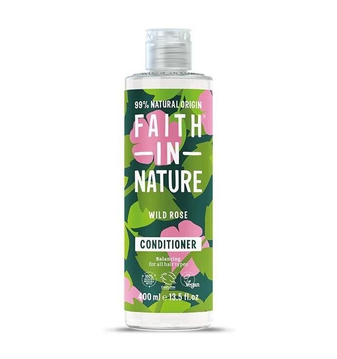 Hiustenhoitoaine Villi Ruusu, Faith In Nature, 400ml hinta ja tiedot | Hoitoaineet | hobbyhall.fi