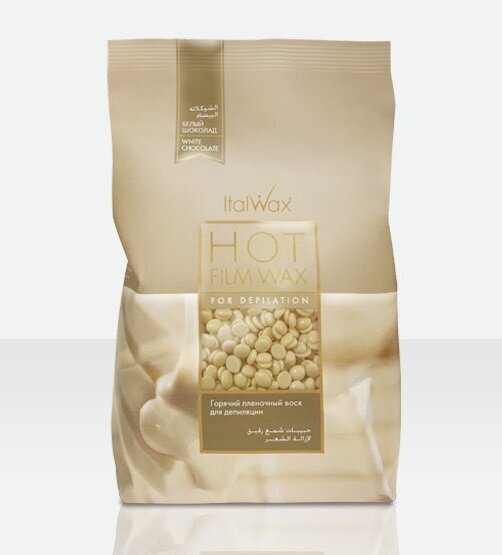 Italwax Hot Film Wax, white chocolate 500 g hinta ja tiedot | Karvanpoistoaineet | hobbyhall.fi