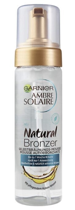 Garnier, Ambre Solaire Luonnonmukainen Rusketusvoide, Itseruskettava kookosvedellä, 200 ml hinta ja tiedot | Itseruskettavat voiteet | hobbyhall.fi