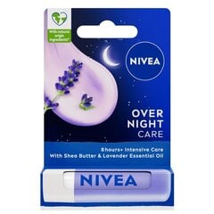 Huulipuna Nivea Overnight Care ravitseva, 4,8 g hinta ja tiedot | Huulipunat, huulikiillot ja huulirasvat | hobbyhall.fi