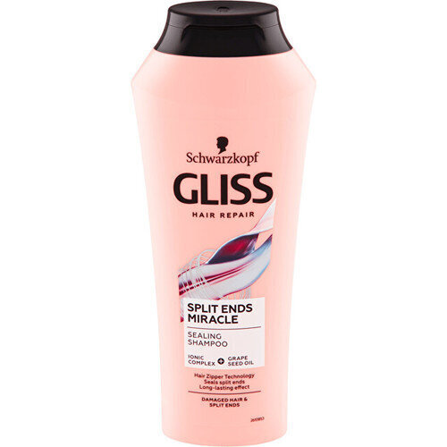 Shampoo Gliss Split Ends Miracle Sealing Shampoo, sitova vaurioituneille hiuksille split ends, 400 ml hinta ja tiedot | Shampoot | hobbyhall.fi