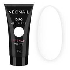 NeoNail Duo AcrylGel White French, Akryyliakryyli valkoinen ranskalaiseen manikyyriin 15 g hinta ja tiedot | Manikyyri- ja pedikyyritarvikkeet | hobbyhall.fi