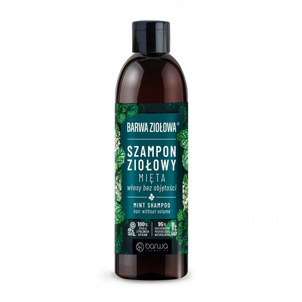 Yrttishampoo ilman volyymia Minttu 250ml hinta ja tiedot | Shampoot | hobbyhall.fi