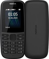 Nokia 105 Dual SIM matkapuhelin, 16KIGB01A02 hinta ja tiedot | Nokia Puhelimet, älylaitteet ja kamerat | hobbyhall.fi