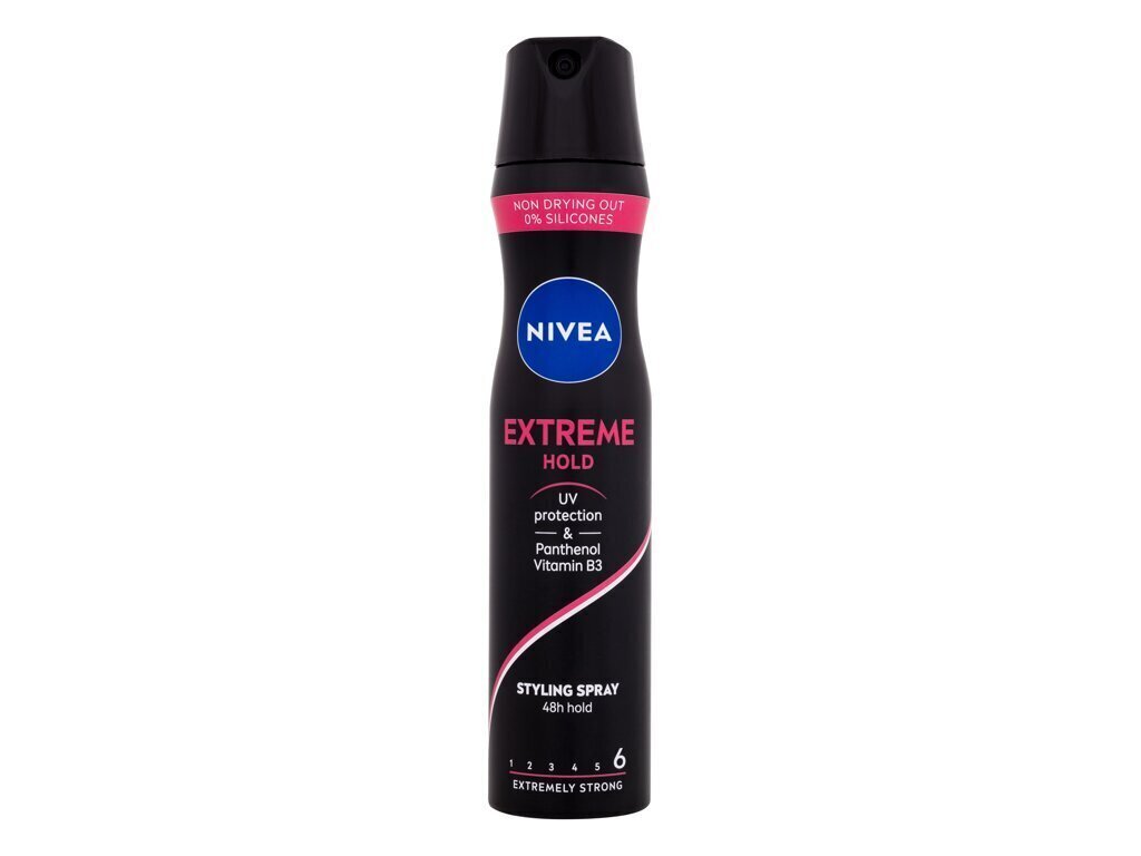 Hiuslakka Nivea Extreme Hold, 250 ml hinta ja tiedot | Kampaamotuotteet | hobbyhall.fi