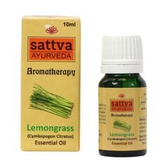 Sattva Aromaterapia Eteerinen öljy Sitruunaruoho, 10ml hinta ja tiedot | Eteeriset ja kosmeettiset öljyt | hobbyhall.fi