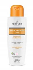 Flos-Lek White&Beauty Valaiseva Tonic, 225ml hinta ja tiedot | Kasvojen puhdistusaineet | hobbyhall.fi