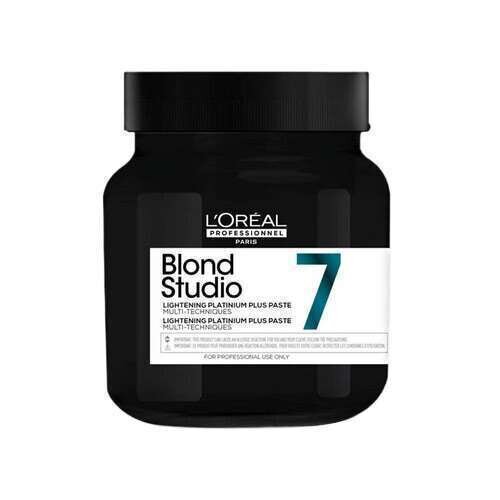 Nopeavaikutteinen hiuksia vaalentava tahna L'Oréal Blond Studio Platinium Plus Paste 500g hinta ja tiedot | Hiusvärit | hobbyhall.fi