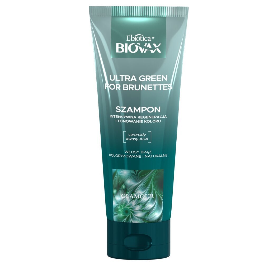 Biovax Glamour Ultra Green For Brunettes Hiusshampoo, 200ml hinta ja tiedot | Shampoot | hobbyhall.fi