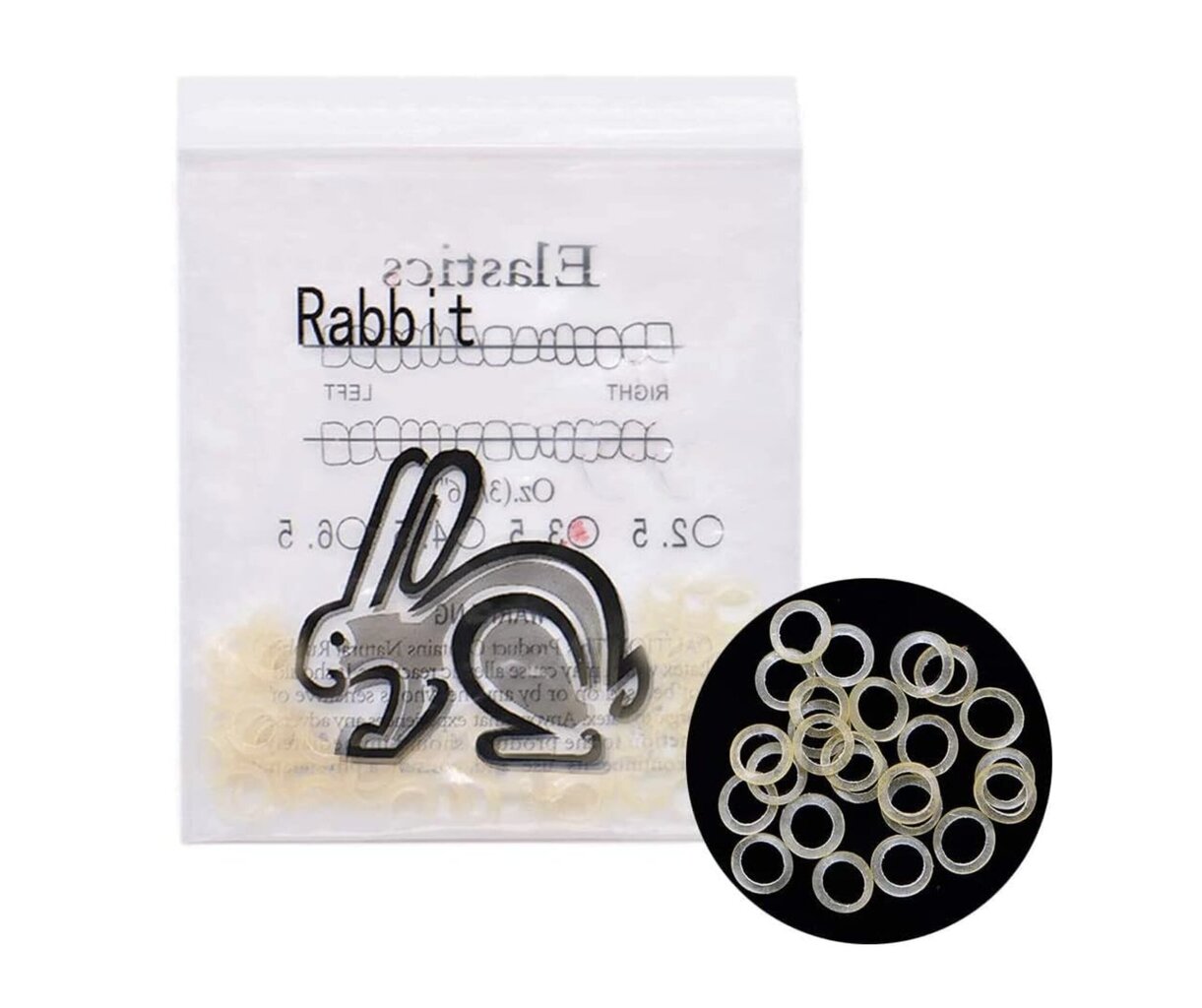 Ortodonttiset kuminauhat Soft Rabbit, 3 x 100kpl. hinta ja tiedot | Suuhygienia | hobbyhall.fi