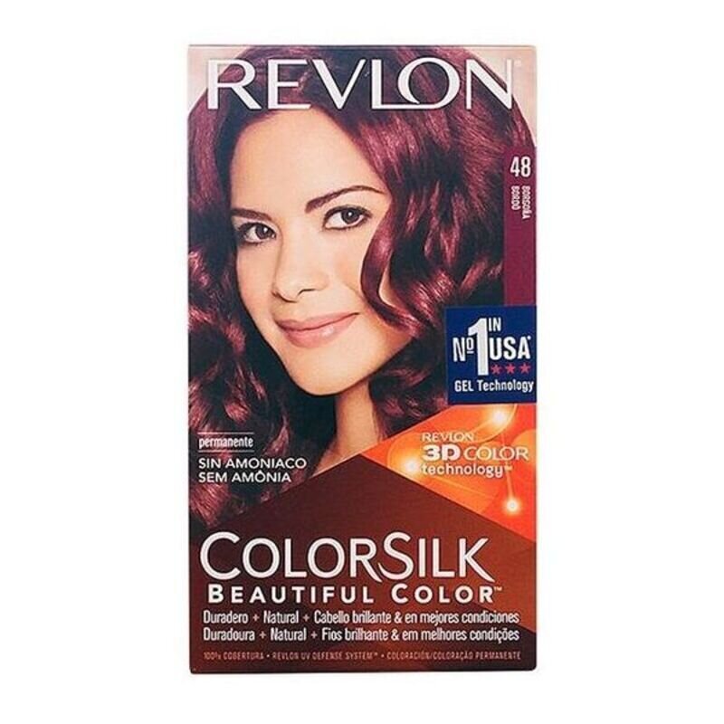 Väriaine ei sisällä ammoniakkia Colorsilk Revlon Burgundi hinta ja tiedot | Hiusvärit | hobbyhall.fi