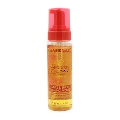 Kiinnitysvaahto Argan Oil Creme Of Nature (207 ml) hinta ja tiedot | Kampaamotuotteet | hobbyhall.fi