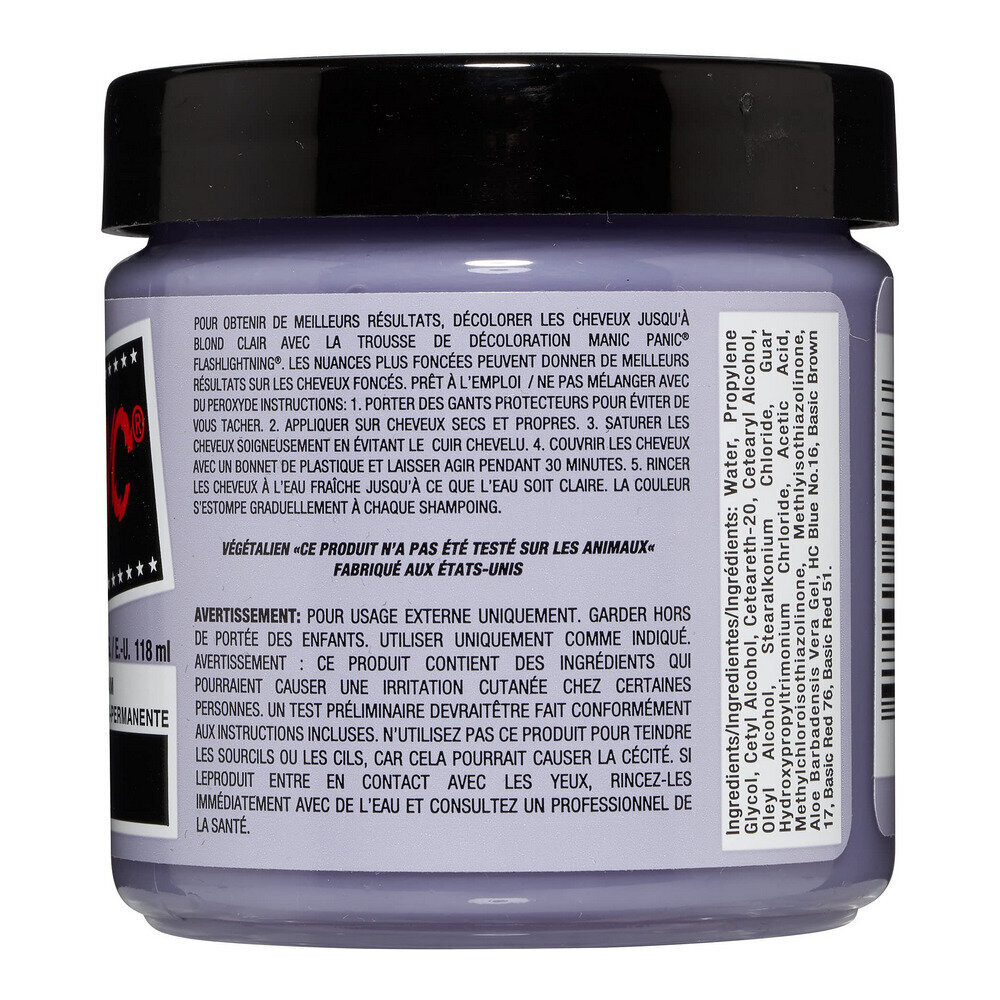 Pysyvä väriaine Classic Manic Panic 612600110067 Silver Stiletto (118 ml) hinta ja tiedot | Hiusvärit | hobbyhall.fi