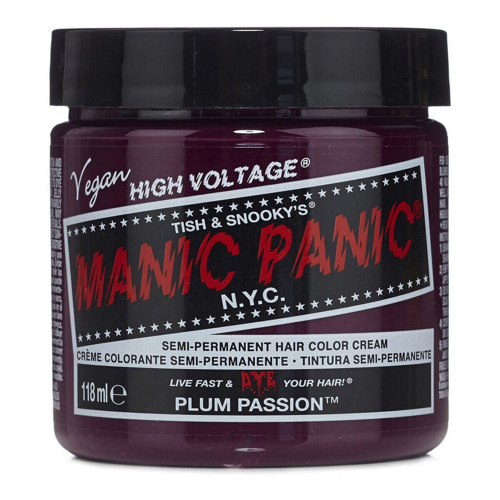 Pysyvä väriaine Classic Manic Panic HCR 11021-2pk Plum Passion (118 ml) hinta ja tiedot | Hiusvärit | hobbyhall.fi