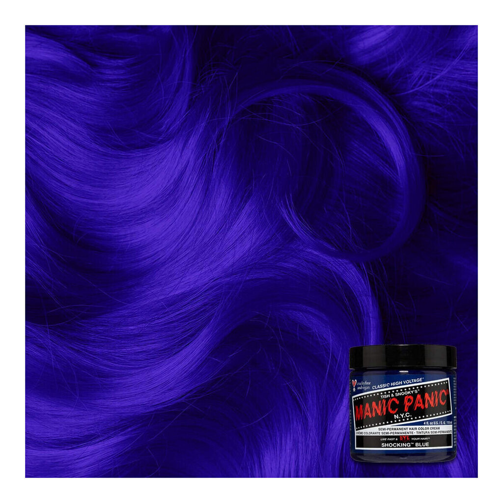 Pysyvä väriaine Classic Manic Panic HCR 11028 Shocking Blue (118 ml) hinta ja tiedot | Hiusvärit | hobbyhall.fi