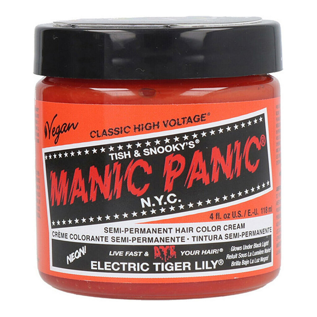 Pysyvä väriaine Classic Manic Panic Electric Tiger Lily (118 ml) hinta ja tiedot | Hiusvärit | hobbyhall.fi