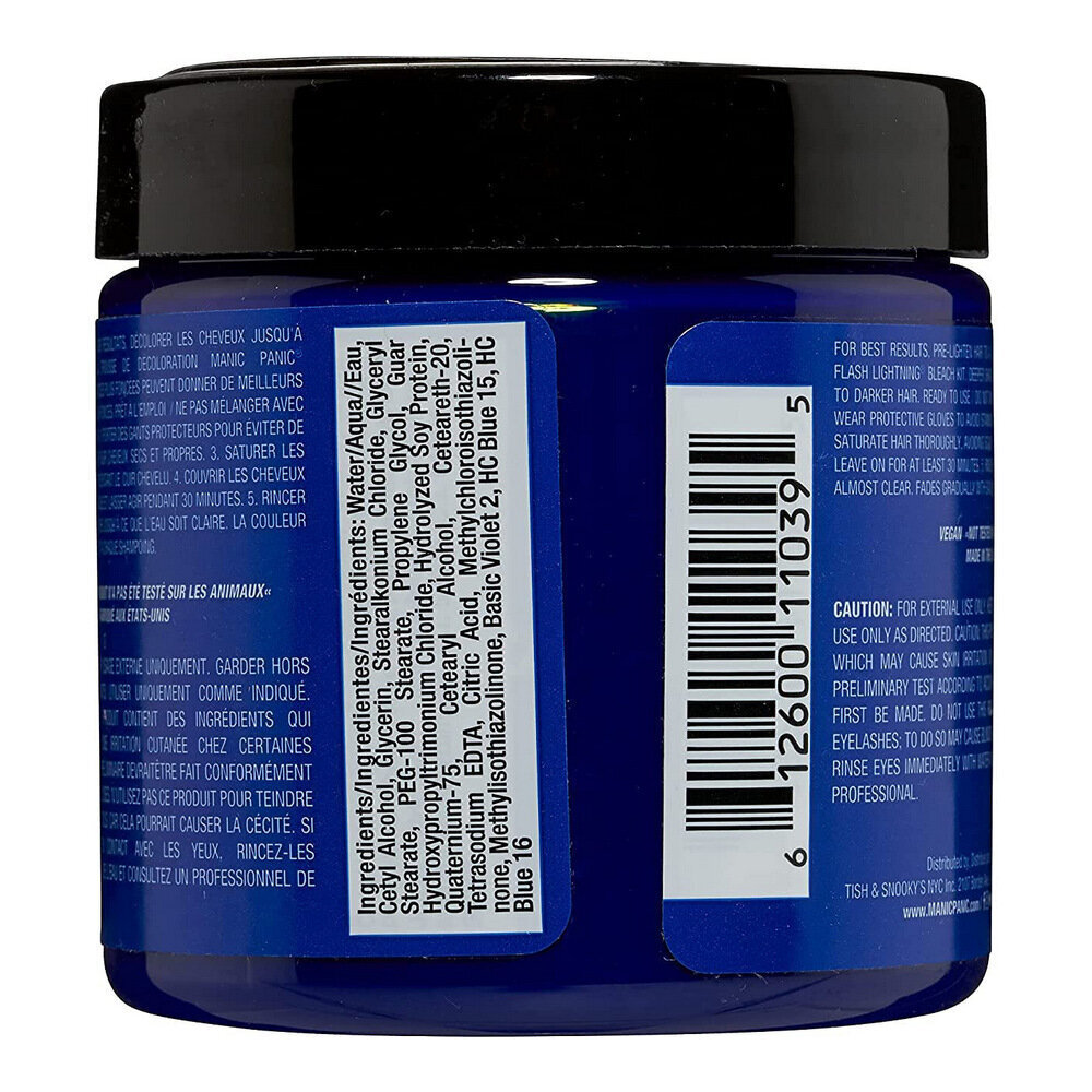 Pysyvä väriaine Classic Manic Panic Rockabilly Blue (118 ml) hinta ja tiedot | Hiusvärit | hobbyhall.fi