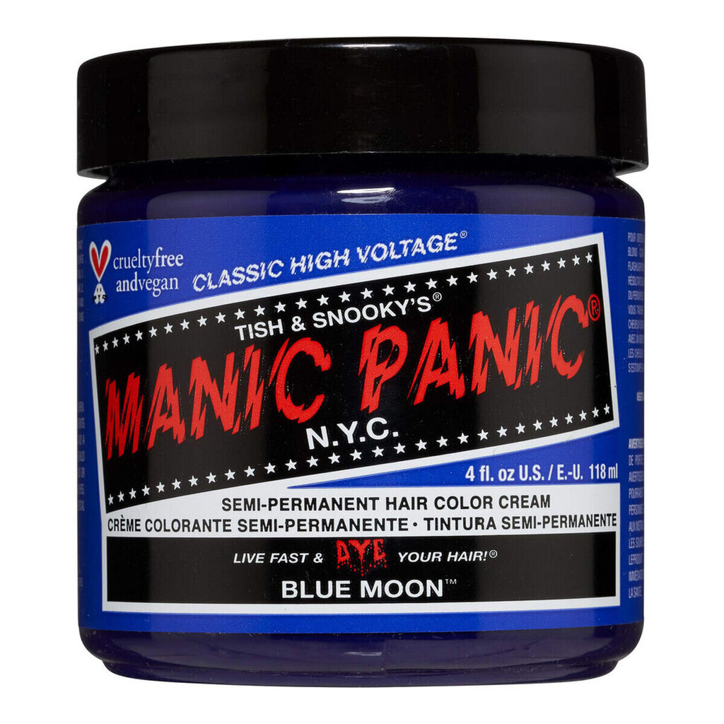 Pysyvä väriaine Classic Manic Panic Blue Moon (118 ml) hinta ja tiedot | Hiusvärit | hobbyhall.fi