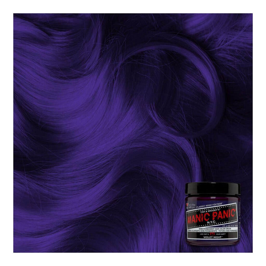 Pysyvä väriaine Classic Manic Panic Violet Night (118 ml) hinta ja tiedot | Hiusvärit | hobbyhall.fi