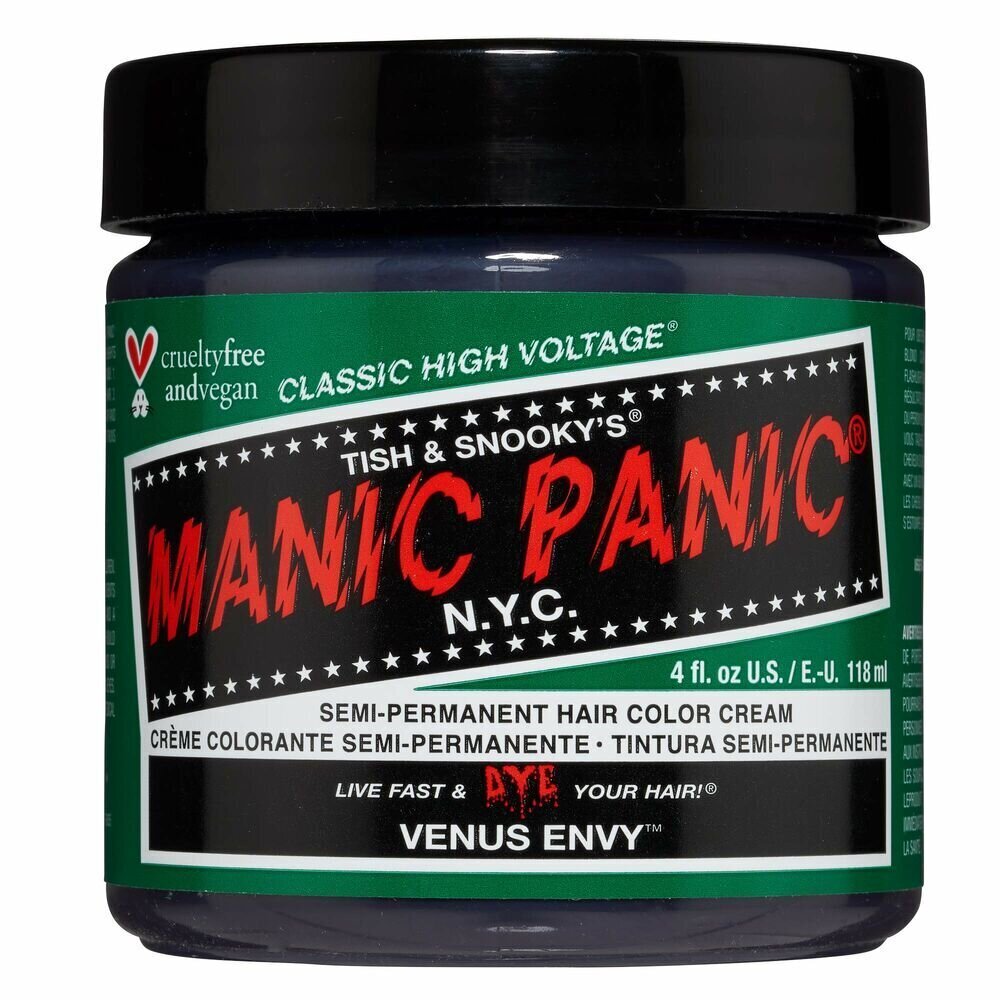 Puolipysyvä sävy Classic Manic Panic Venus Envy (118 ml) hinta ja tiedot | Hiusvärit | hobbyhall.fi