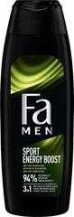 Suihkugeeli ja shampoo Fa Men Xtreme Sport Energy Boost Shower Gel, 750 ml hinta ja tiedot | Suihkusaippuat ja suihkugeelit | hobbyhall.fi