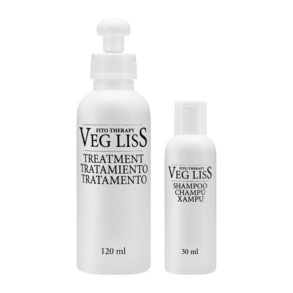 " Alterlook ammatillinen Vegliss vegaaninen brasilialainen hiusten suoristusrauta 120ml +30ml hinta ja tiedot | Naamiot, öljyt ja seerumit | hobbyhall.fi