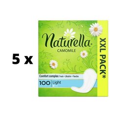 Hygieniatyynyt Naturella Light Camomile, 100 kpl. x 5 kpl. paketti hinta ja tiedot | Naturella Hajuvedet ja kosmetiikka | hobbyhall.fi