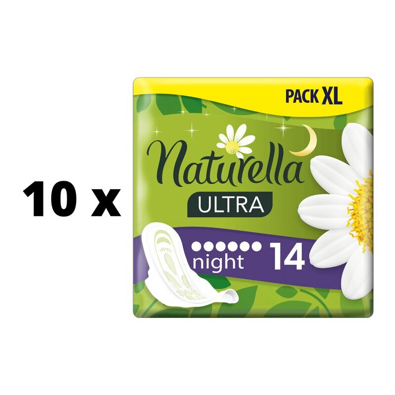 Hygieniapaketit Naturella Ultra Night, 14 kpl. x 10 kpl. hinta ja tiedot | Tamponit ja terveyssiteet | hobbyhall.fi