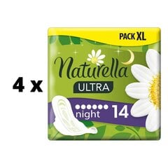 Hygieniapaketit Naturella Night, 14 kpl. x 4 kpl. hinta ja tiedot | Tamponit ja terveyssiteet | hobbyhall.fi