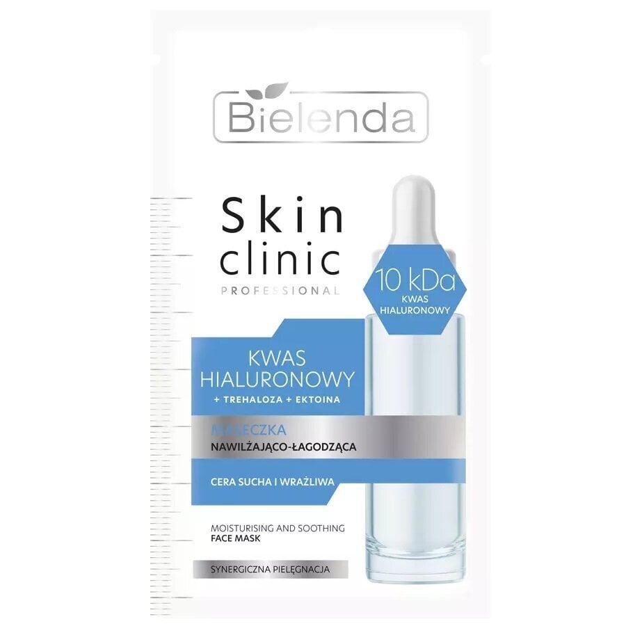 Kasvonaamio Bielenda Skin Clinic Professional kosteuttava rauhoittava hyaluronihapolla, 8 g hinta ja tiedot | Kasvonaamiot ja silmänalusaamiot | hobbyhall.fi