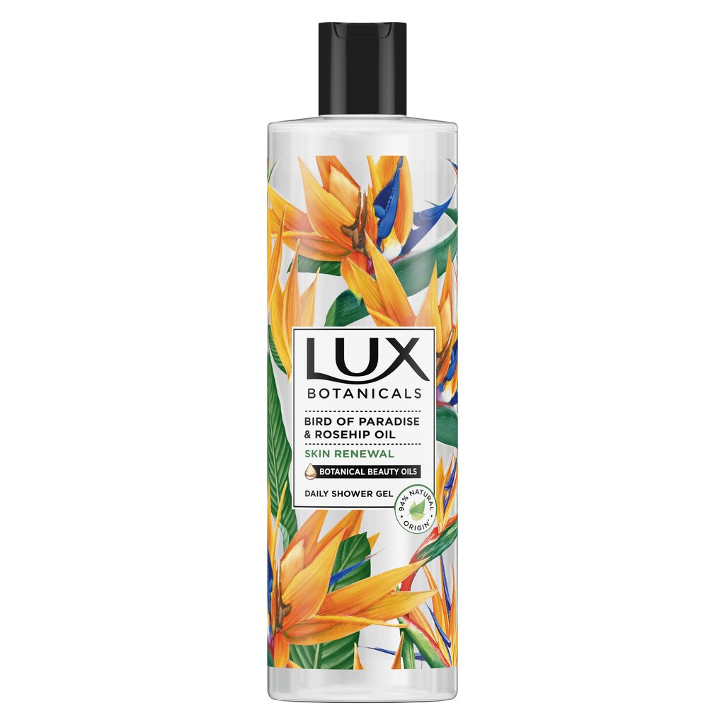 Suihkugeeli Lux Botanicals Bird of Paradise&Rosehip, 6 x 500 ml hinta ja tiedot | Suihkusaippuat ja suihkugeelit | hobbyhall.fi