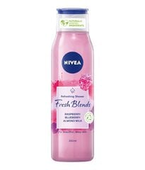 Suihkugeeli Nivea Fresh Blends vadelmauutteella, 6 kpl. hinta ja tiedot | Suihkusaippuat ja suihkugeelit | hobbyhall.fi