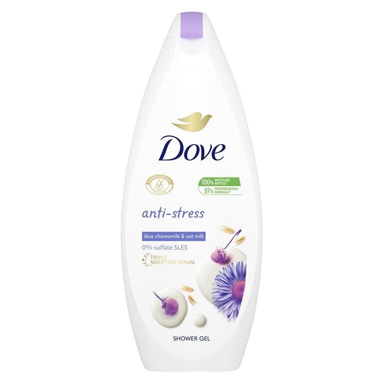 Suihkugeeli Dove Antistress 250ml, 6 pakkausta hinta ja tiedot | Suihkusaippuat ja suihkugeelit | hobbyhall.fi