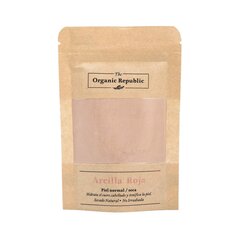 Punainen savi The Organic Republic (75 g) hinta ja tiedot | Kasvonaamiot ja silmänalusaamiot | hobbyhall.fi