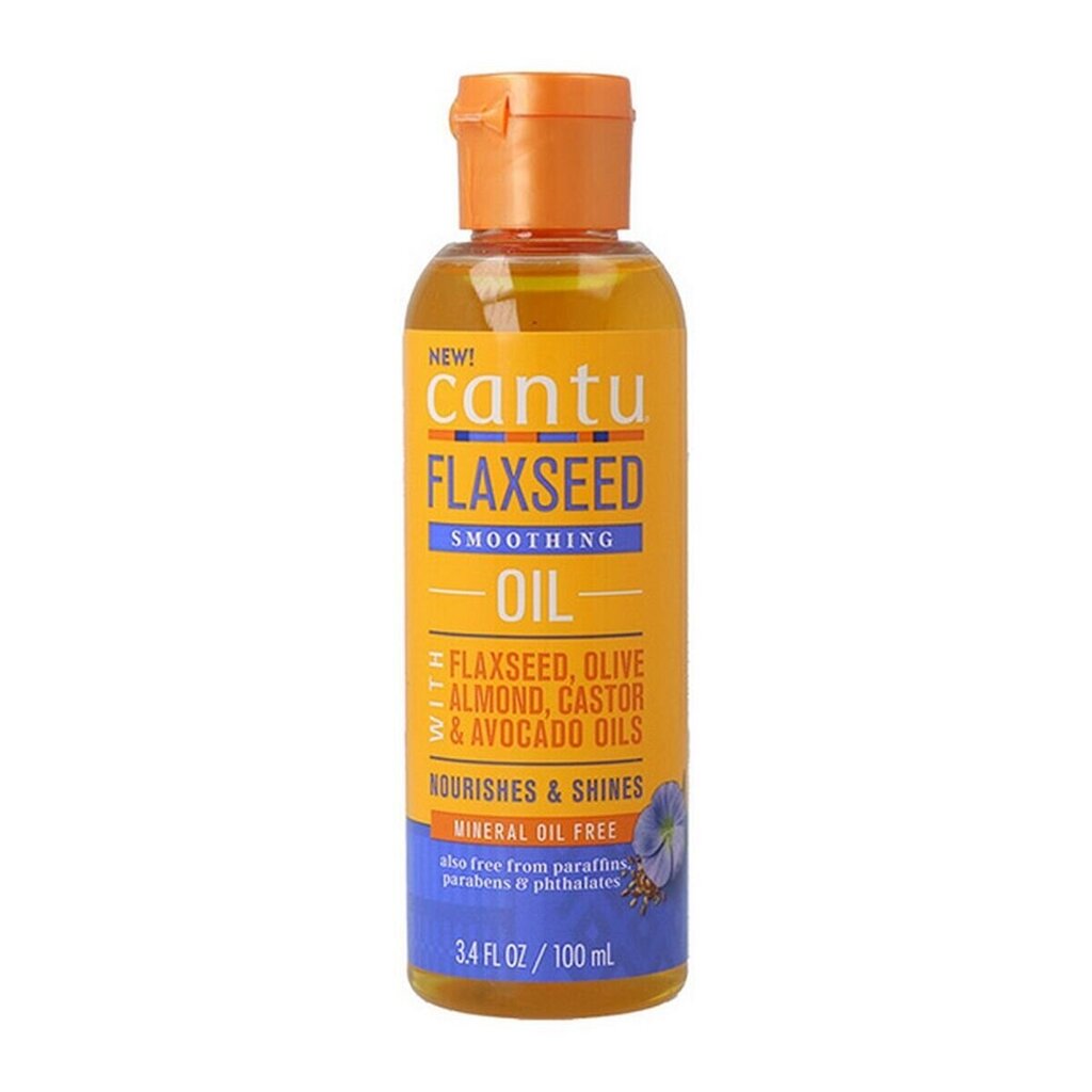 Muotoiluvoide Cantu Flaxseed Smoothing (100 ml) hinta ja tiedot | Hiusnaamiot, öljyt ja seerumit | hobbyhall.fi