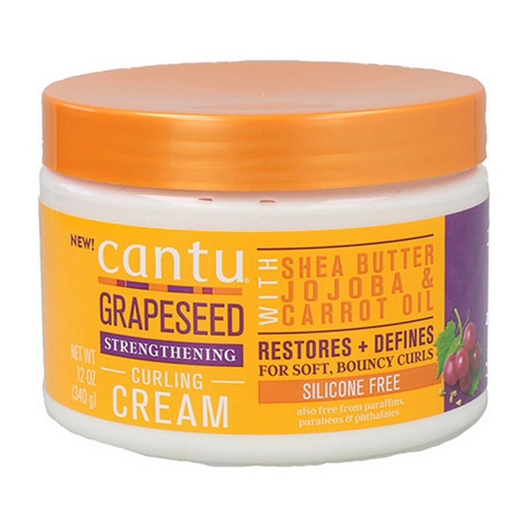 Hiusnaamio Cantu Grapeseed Curling Cream (340 g) hinta ja tiedot | Naamiot, öljyt ja seerumit | hobbyhall.fi