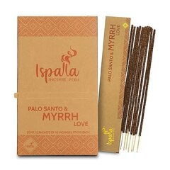 Palo Santo suitsukkeet Myrrh Love, Ispalla, 10 kpl. hinta ja tiedot | Huonetuoksut | hobbyhall.fi