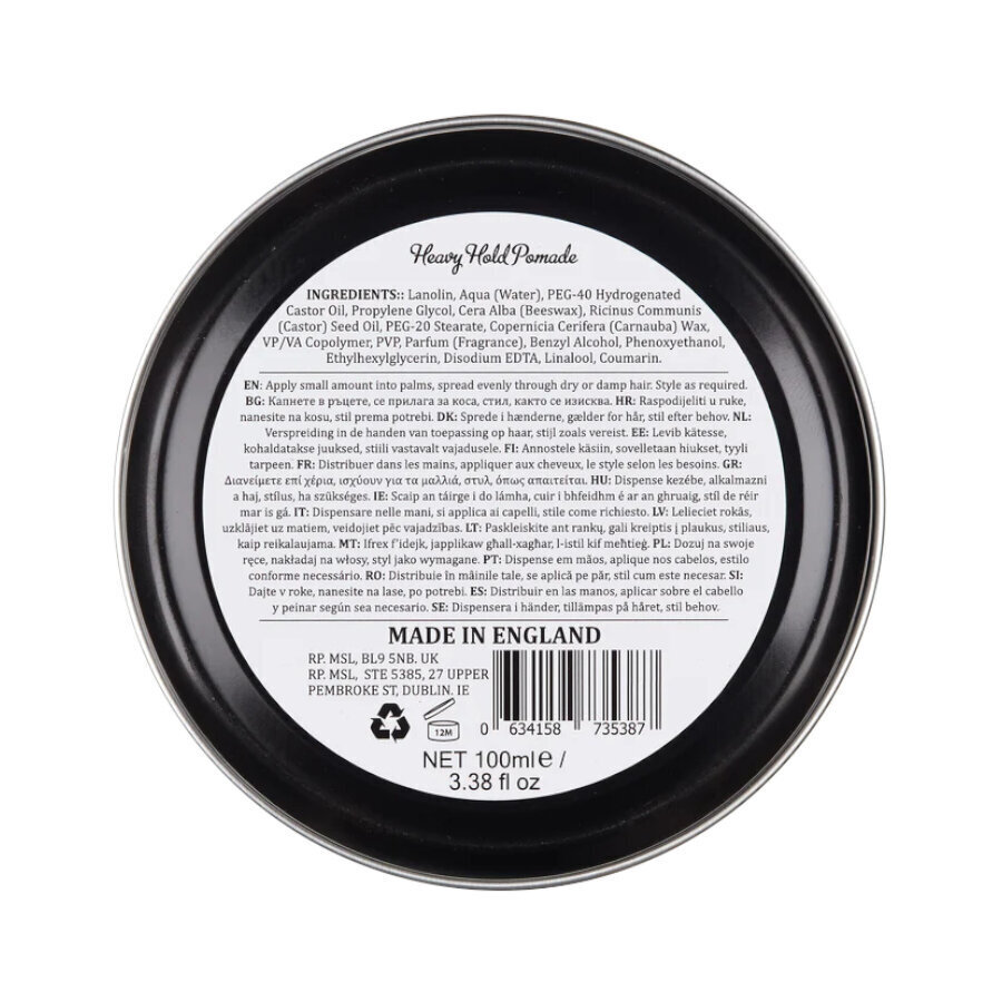 Dapper Dan Heavy Hold Pomade, Hiusten muotoiluvaha, 100ml hinta ja tiedot | Kampaamotuotteet | hobbyhall.fi