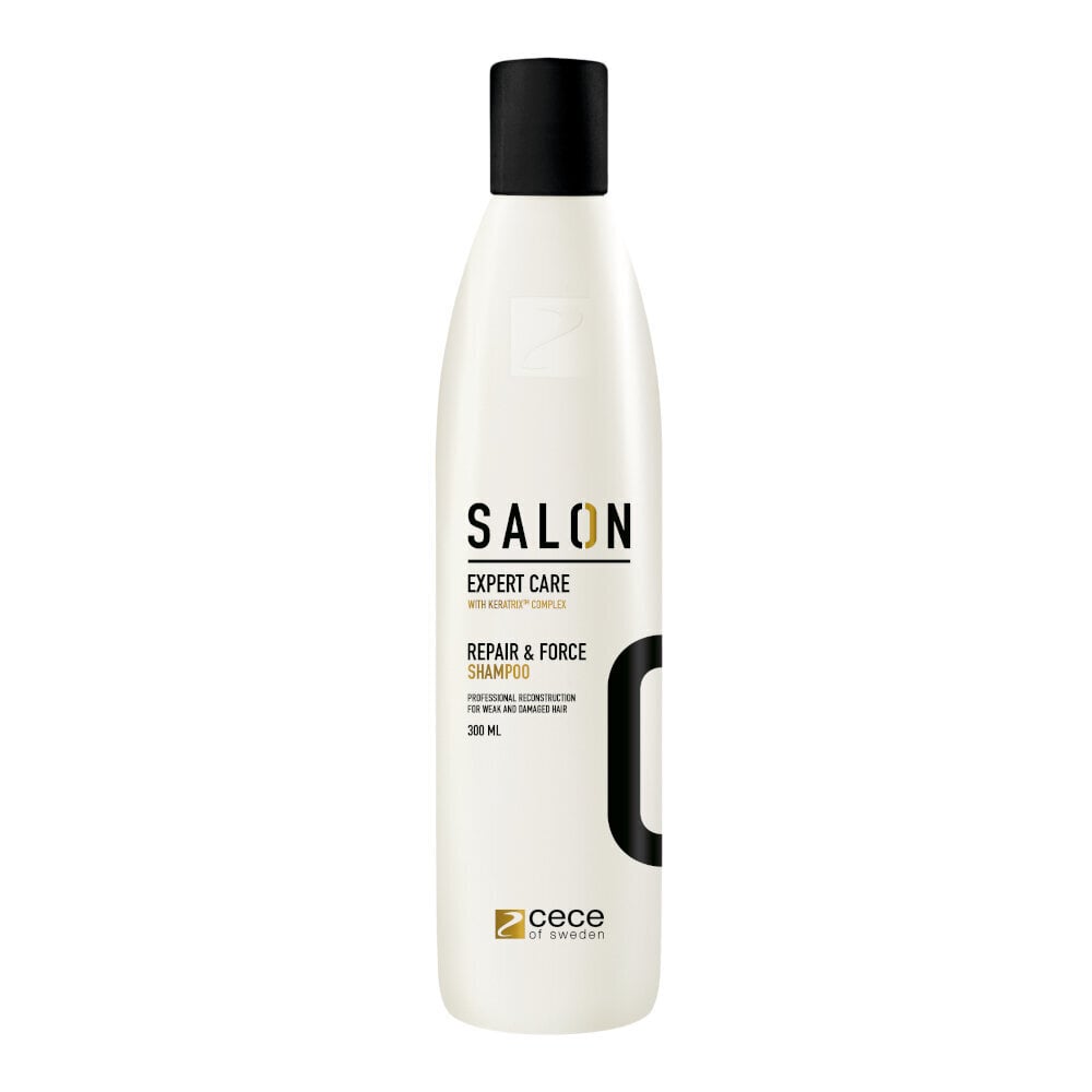 CeCe Salon Expert Care Repair & Force, vaurioituneiden ja kuivien hiusten shampoo, 300ml hinta ja tiedot | Shampoot | hobbyhall.fi