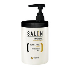 CeCe Salon Repair & Force, Intensiivinen korjaava ja vahvistava hiusnaamio vaurioituneille, kuiville ja hauraille hiuksille, 1000ml hinta ja tiedot | Hiusnaamiot, öljyt ja seerumit | hobbyhall.fi