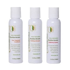 Encanto Brazilian Keratin Hair Straightening Kit 3x100ml hinta ja tiedot | Kampaamotuotteet | hobbyhall.fi