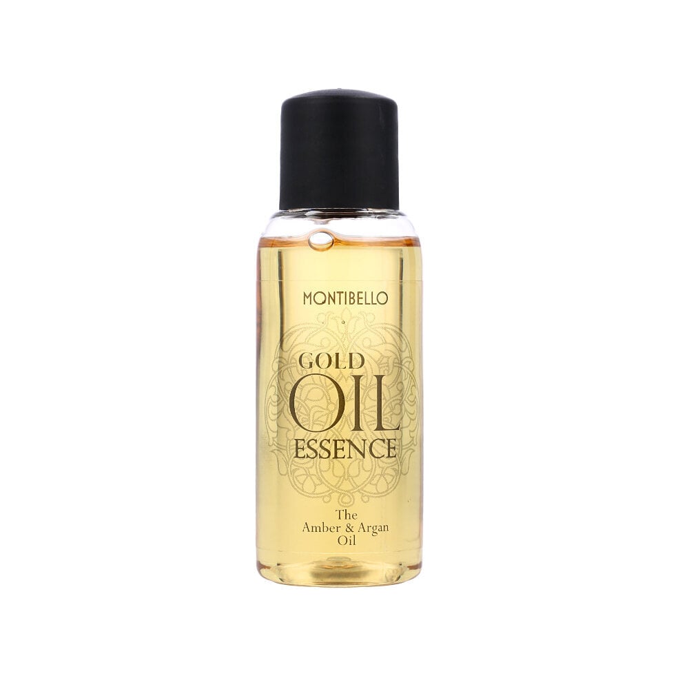 Montibello Gold Oil Essence, Meripihka-arganöljy hiuksille, 30 ml hinta ja tiedot | Hiusnaamiot, öljyt ja seerumit | hobbyhall.fi